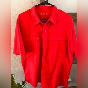 Men’s game guard fishing shirt, red, large